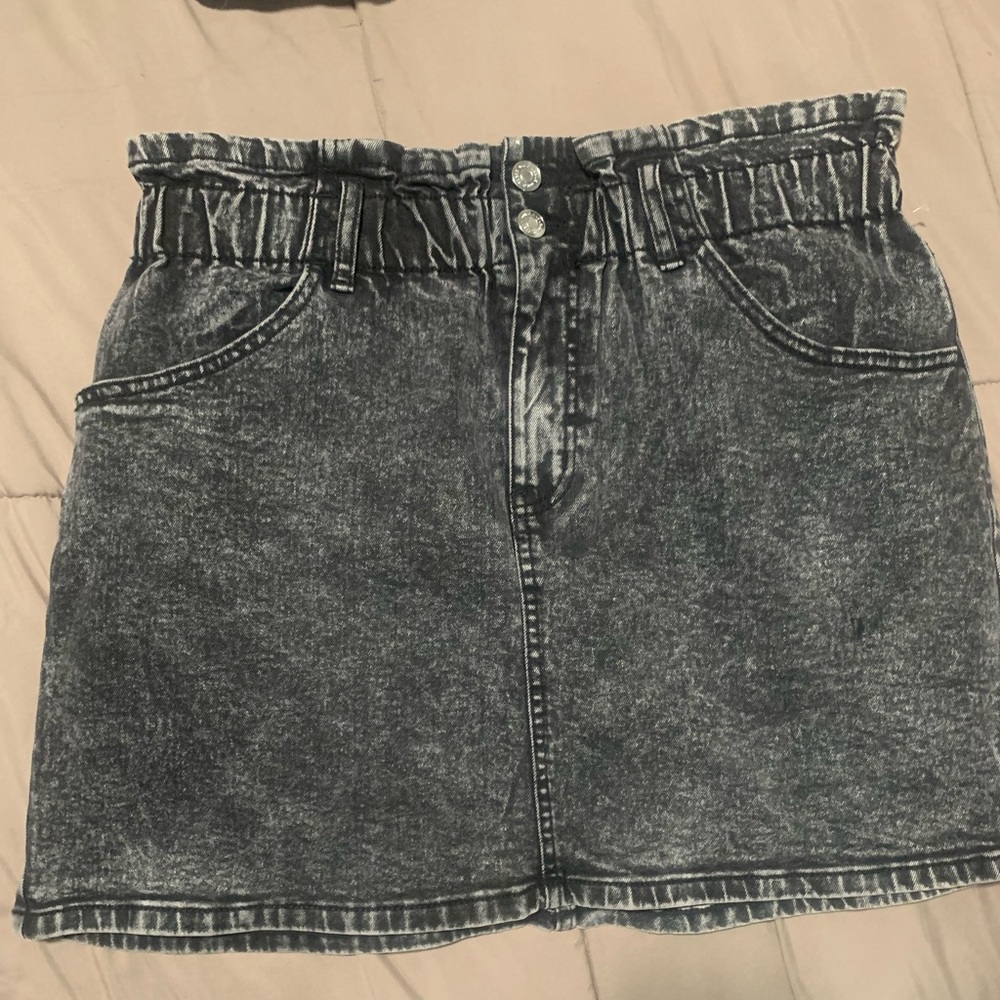Wild Fable Acid Black Denim Skirt Size Large NWT